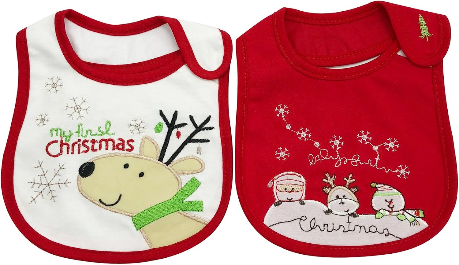 christmas bib with sleeves
