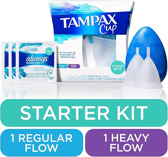 Tampax Menstrual Cups Starter Kit, Tampon Alternative