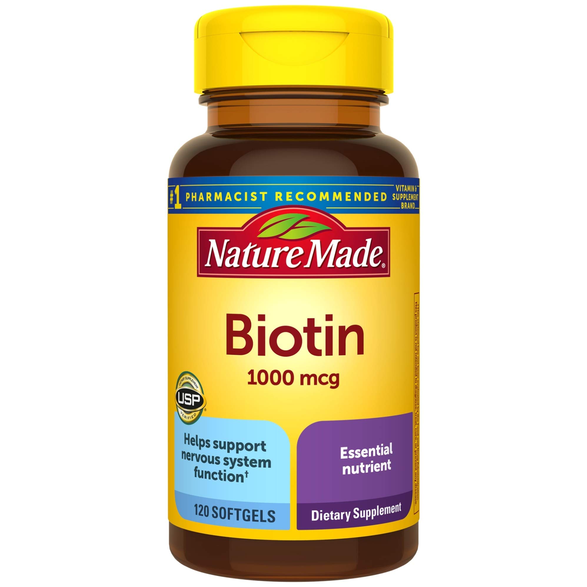 Nature Made Biotin 1000 mcg Softgels, 120 Count Buy Online in Panama