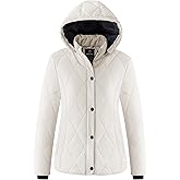 wantdo Women's Winter Coat Warm Puffer Jacket Lightweight Winter Jacket with Removable Hood