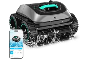 (2025 Upgrade) WYBOT C1 Pool Robot Vacuum for Inground Pools, 4-in-1 Cordless Robotic Pool Cleaner Lasts 150min, Triple-Motor up to 1,614 Sq.ft, Smart APP Support, Auto Wall & Waterline Cleaning