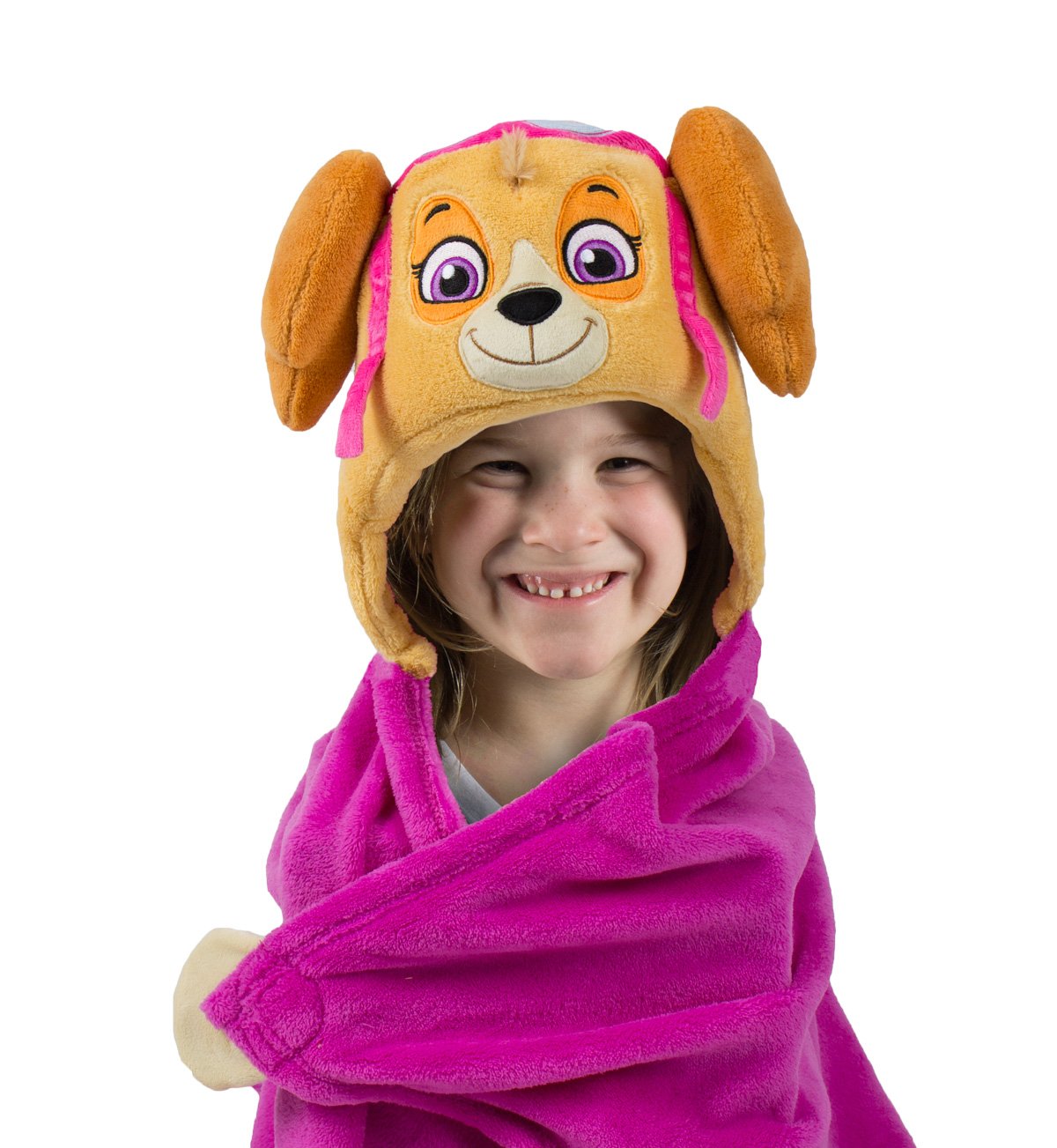 Comfy Critters Stuffed Animal Plush Blanket PAW Patrol Skye Kids