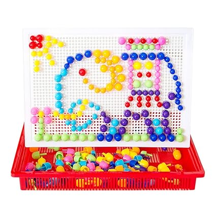 Mosaic Puzzle Pin Pad With 288 Mushroom Nails #toys #for #brain #development Mosaic Puzzle Pin Pad With 288 Mushroom Nails