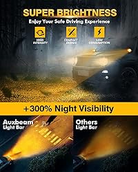 Auxbeam 6 Modes Amber White LED Pods XP-Ultra
