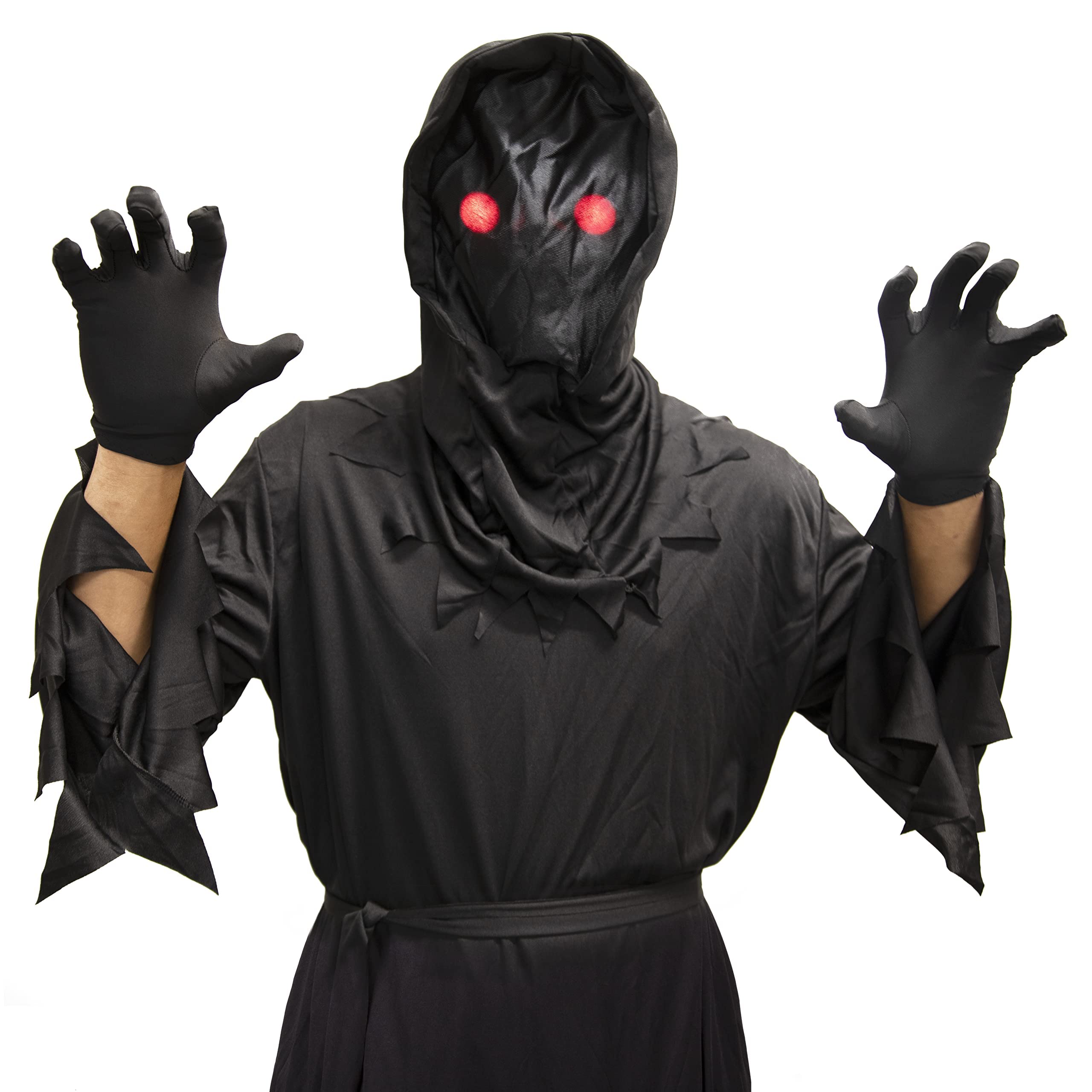 Kangaroo 8-10 Youth Grim Reaper Costume - Halloween Costume for Youth - Creeper Scary Scream Outfit Horror Costume - Creepy Death Demon Cosplay Dress Up - Medium
