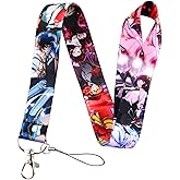 Pinstant Bungo Stray Dogs Manga Anime 17.7" Neck Lanyard Keychain Holder ID Badge Mobile Phone Pin Strap