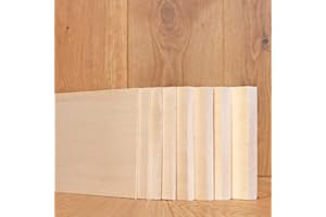 CHEROKEE WOOD PRODUCTS 1/2” x 5” x 24” Basswood Solid Hardwood Unfinished for Crafts, DYI, Scroll Saw, Woodworking and Laser Engraving (1pc)