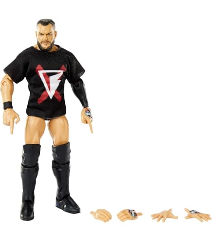 Mattel WWE Elite Collection Action Figure #107 Finn Balor | 15 Cm Con 25 Punti Di Articolazione E Accessori | Serie Da Collezione