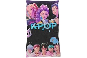 GENERIC K-POP Demon Hunters Anime Character Ultra Soft Flannel Throw Blanket, Lightweight Cozy Bedding with Music Theme Design