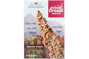 Andean Dream Gluten Free Organic Fusilli Quinoa Pasta - Case of 12-8 oz.