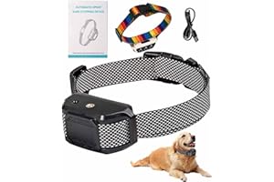 Citronella Bark Collar for Dogs - Rechargeable and Waterproof Dog Training Collar with Adjustable Spray (Level 3 Sensitivity)