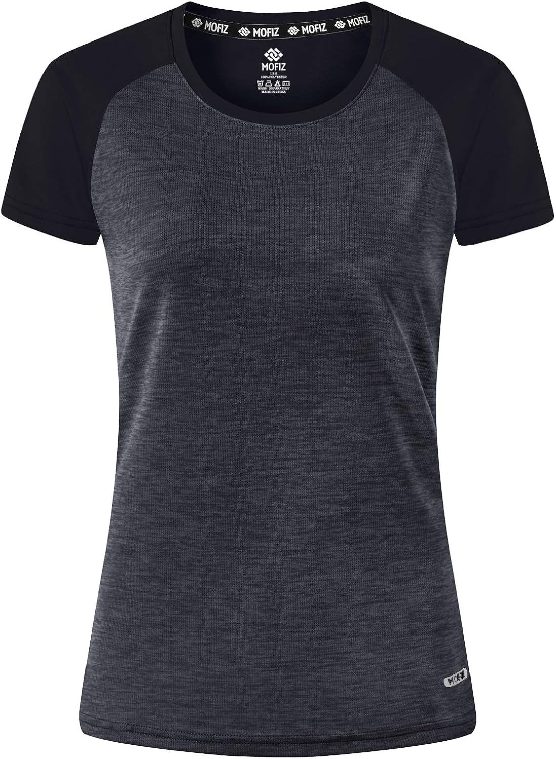 MoFiz Women's Quick Dry Short Sleeve Tee Shirt Lightweight Athletic Running Active Outdoor Tennis Tops: Clothing