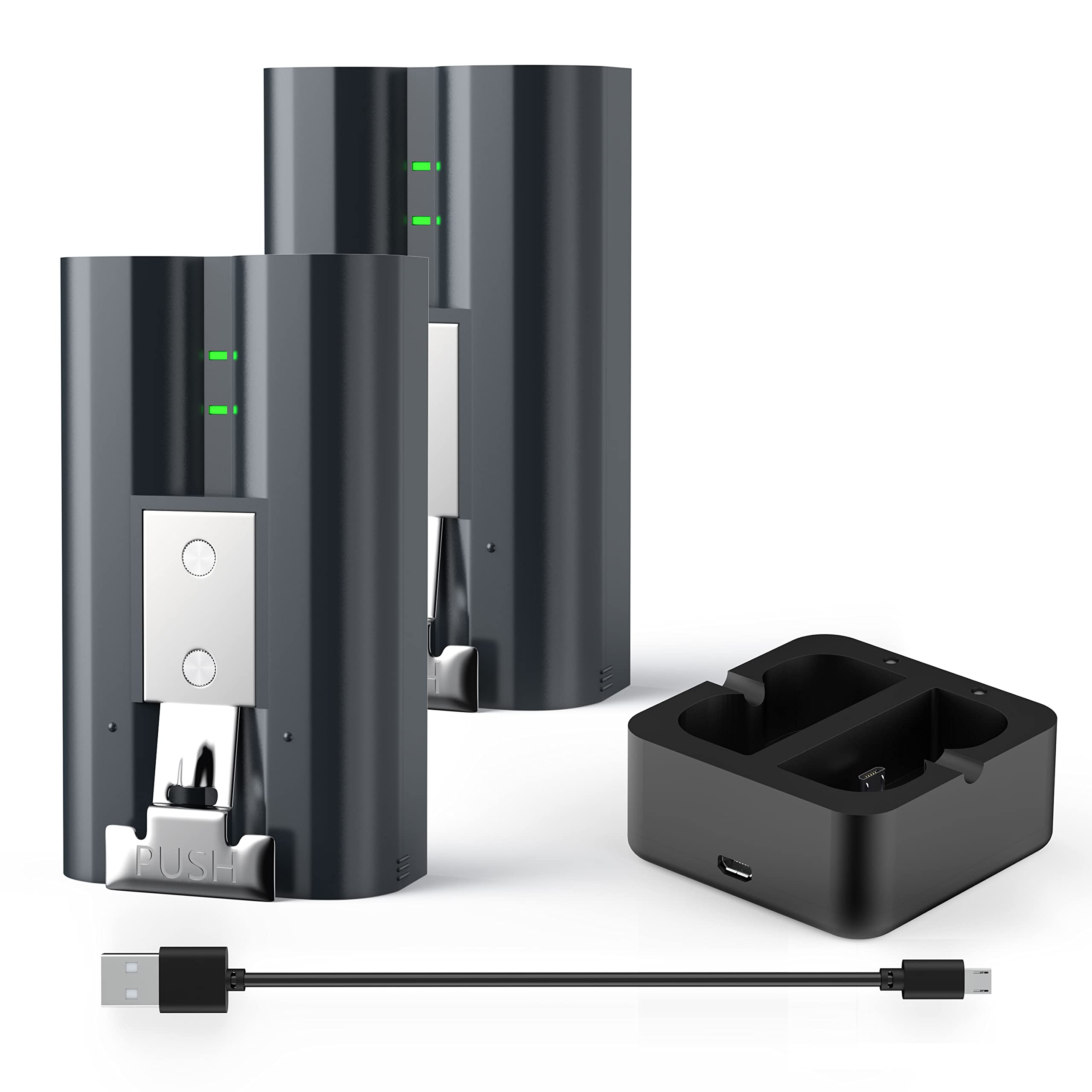 Photo 1 of Jippofu 2-Pack Battery Camera for Ring Doorbell 2 3 4 Spotlight Stick Up Cam Rechargeable Batteries, with USB Charging Station Ring Battery Charger Indoor & Outdoor Doorbell