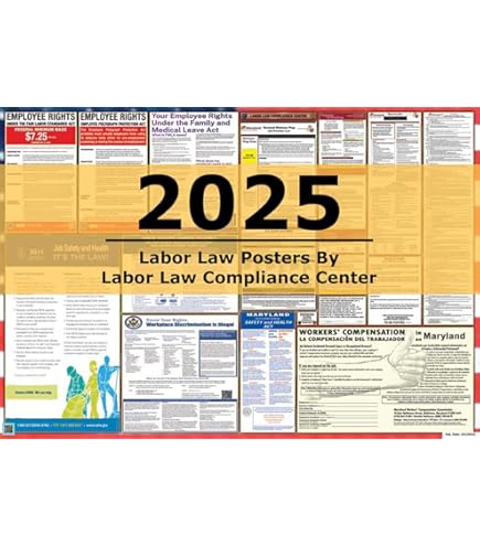 Vermont & Federal Labor Law Poster Bundle - 18"x48", Poly Paper, OSHA Compliant