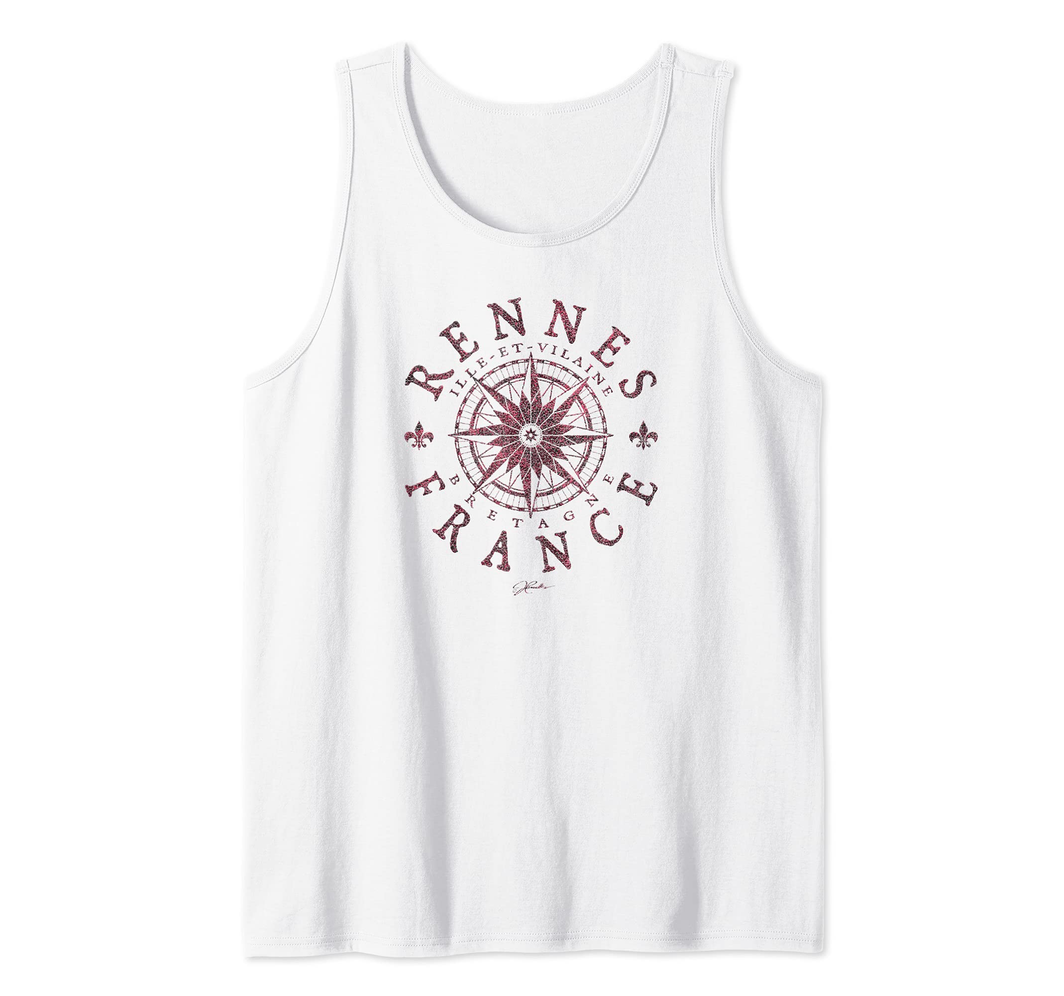JCombs: Rennes, Brittany, France, Compass Rose Tank Top