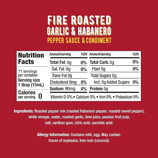 MELINDA’S FIRE ROASTED GARLIC & HABANERO HOT SAUCE – MADE WITH SLOW ROASTED GARLIC, FRESH PEPPERS, LIME JUICE – RICH & SMOKY HABANERO HOT SAUCE 12OZ, 1 PACK