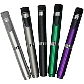GXZ Health Vector V2 Reusable Injection Pen Set &ndash; 5 Pens with 5 Bonus Cartridges &ndash; 60 Unit Capacity &ndash; Assorted Colors (Green, Purple, Black, Titanium &amp; Silver)