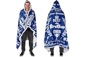 BOMBLINE Dad Gifts,Birthday Gifts for Dad Sherpa Wearable Blanket Hoodie,Coolest Dad Gift,Dad Birthday Gifts,70.8" X 47.3"