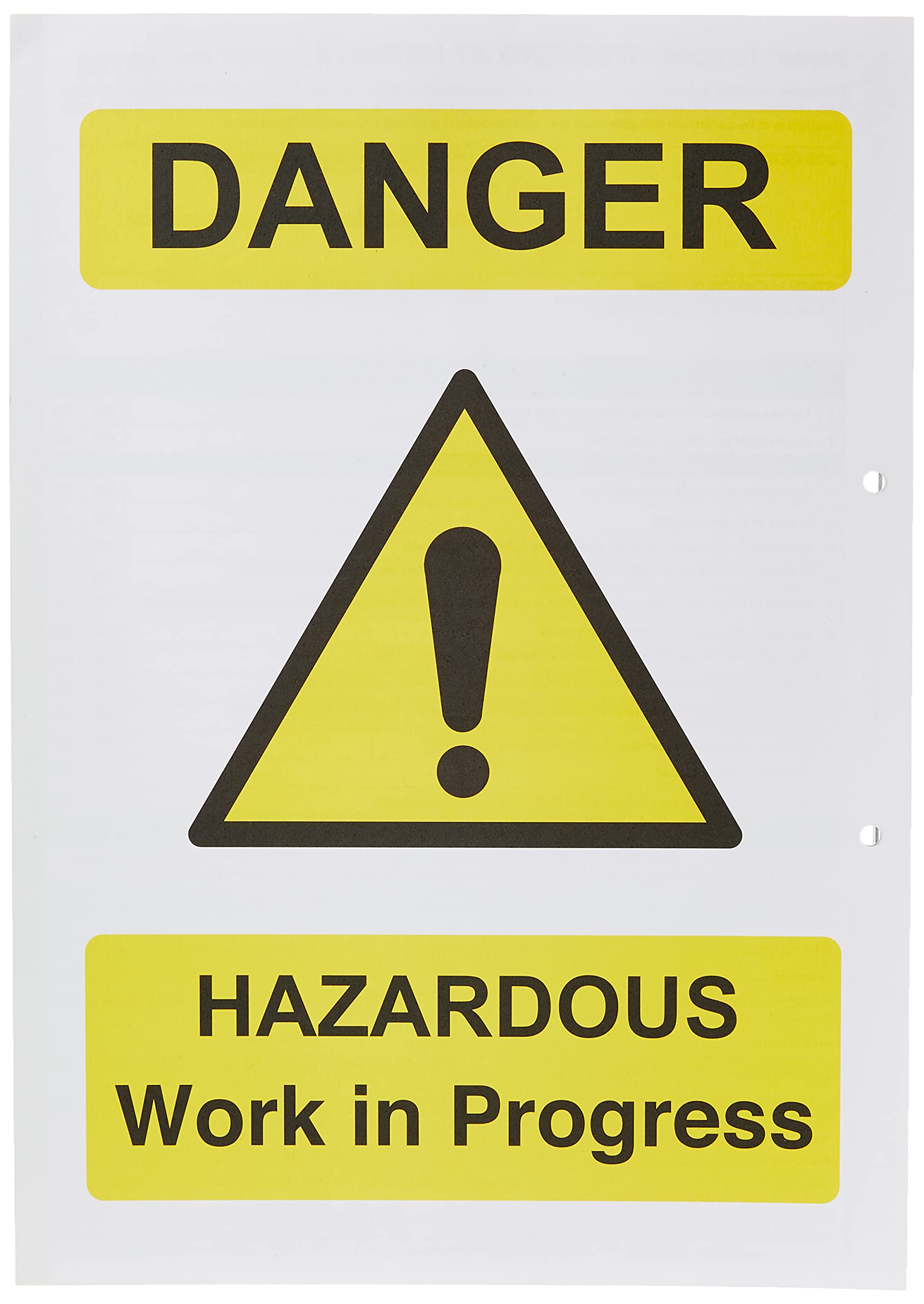 Caledonia Signs 58173 "Permit to Work: Working at Heights" Label, 3 part NCR, 210 mm x 297 mm (Pack of 10)
