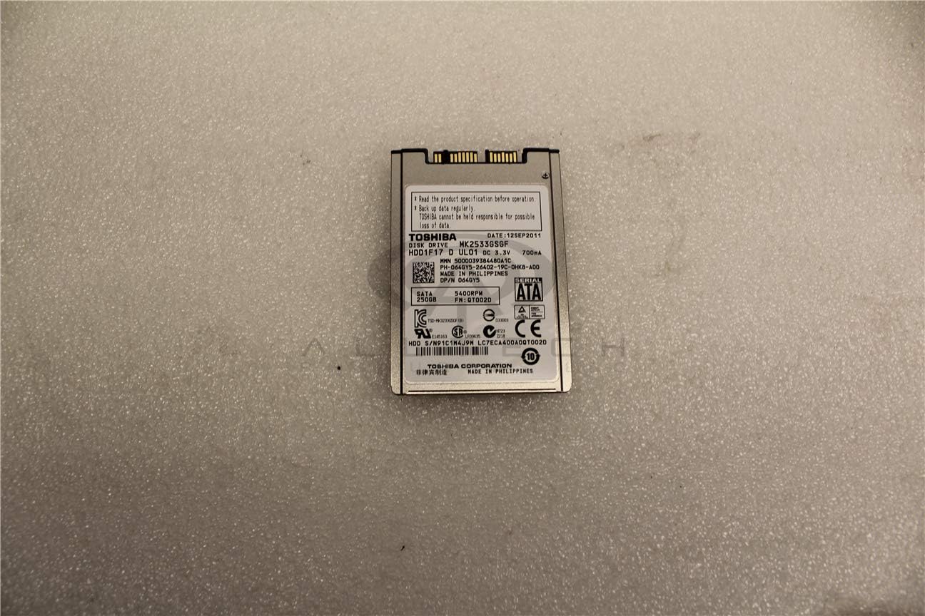 64GY5 - Dell Latitude XT2 1.8" 250GB Toshiba SATA Hard Disk Drive HDD - 64GY5