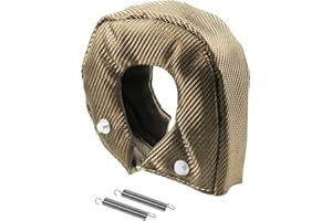 ARTR T3 Titanium Turbo Blanket Heat Shield Cover for Turbocharger Thermal with Fastener Springs