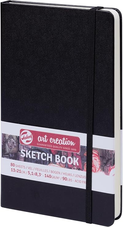 Talens Art Creation Sketchbook Black 13 x 21 cm 80 Sheets 140 g/m²