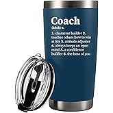Coach Noun Definition Vacuum Insulated Tumbler Navy Coach Gifts Sports Team Manager Office Boss Appreciation Inspirational Stainless Steel With Removable Lid Drinkware (20 oz)