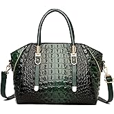 yamiaoed Trendy Crocodile Handbags for Women: Large Capacity Leather Handbag Crossbody Bags with Shoulder Strap Ideal Choice