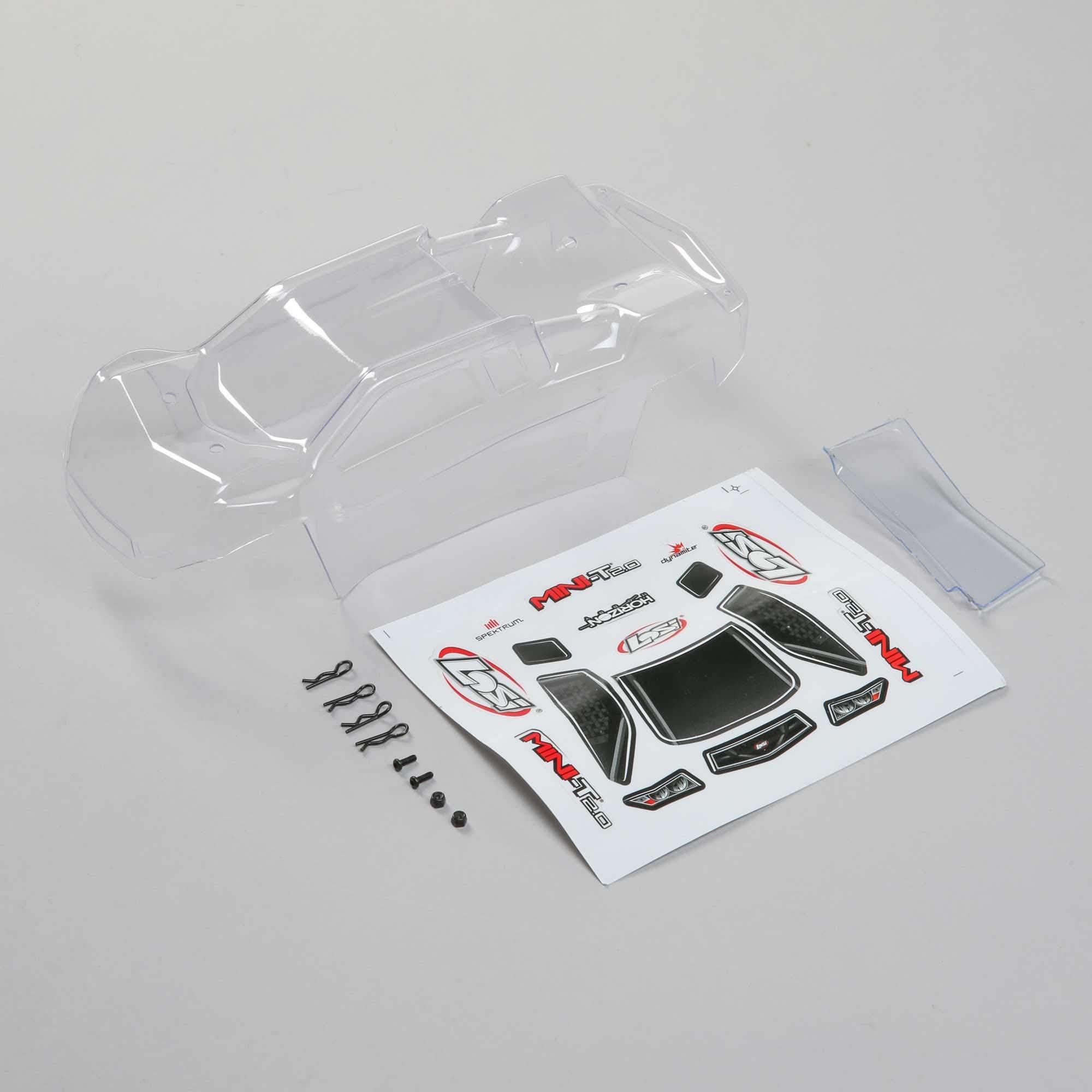LOSI Body, Clear: Mini-T 2.0 - Z-LOS210016