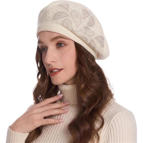 Hoquy Wool Basque Beret and Luxury Box - Black (60 cm) at  display picture 1