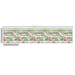 Ambesonne Flamingo Fabric by The Yard, Flamingos