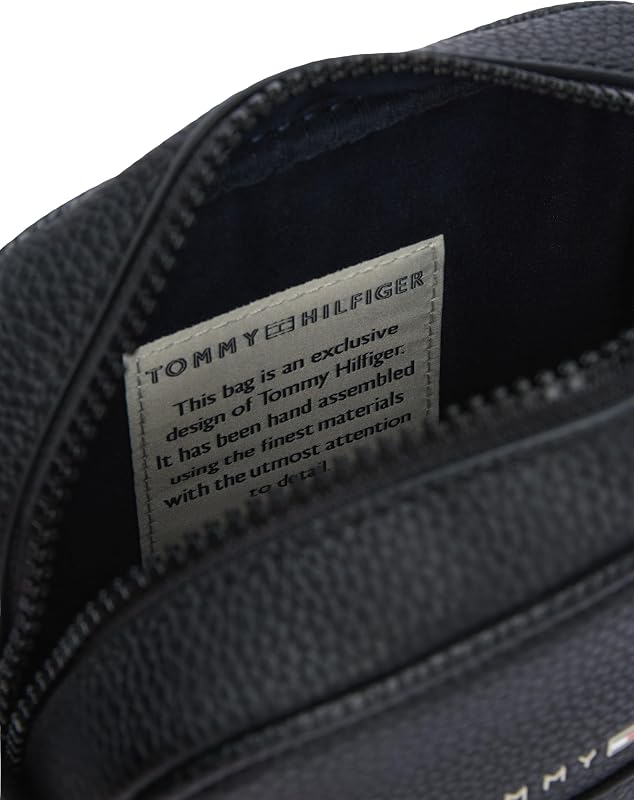 Sac à Bandoulière Homme Essential PU Mini Reporter Petit, Noir (Black), Taille Unique