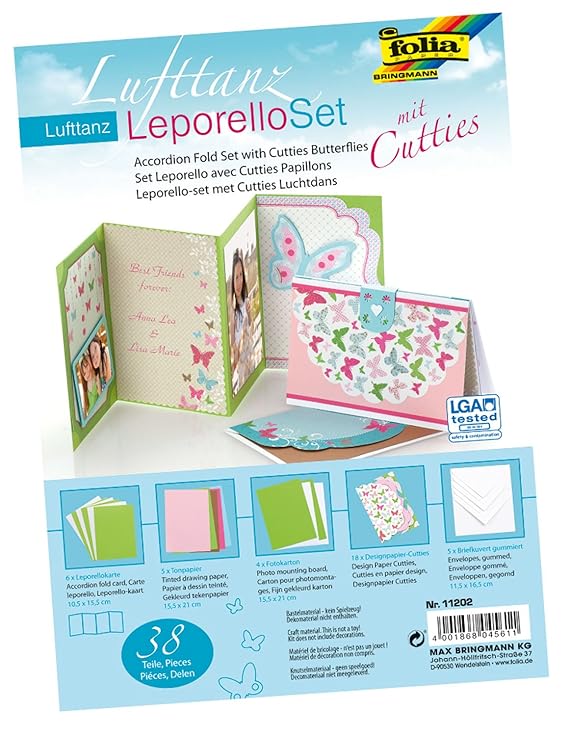folia 11202 - Leporello Set mit Cutties Lufttanz, bunt