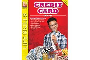 Remedia Publications Credit Card Math (Grades 6‑8) - Practical Money Skills Workbook, Reproducible Activities for Learning Credit Cards, Statements, Interest & Everyday Consumer Math
