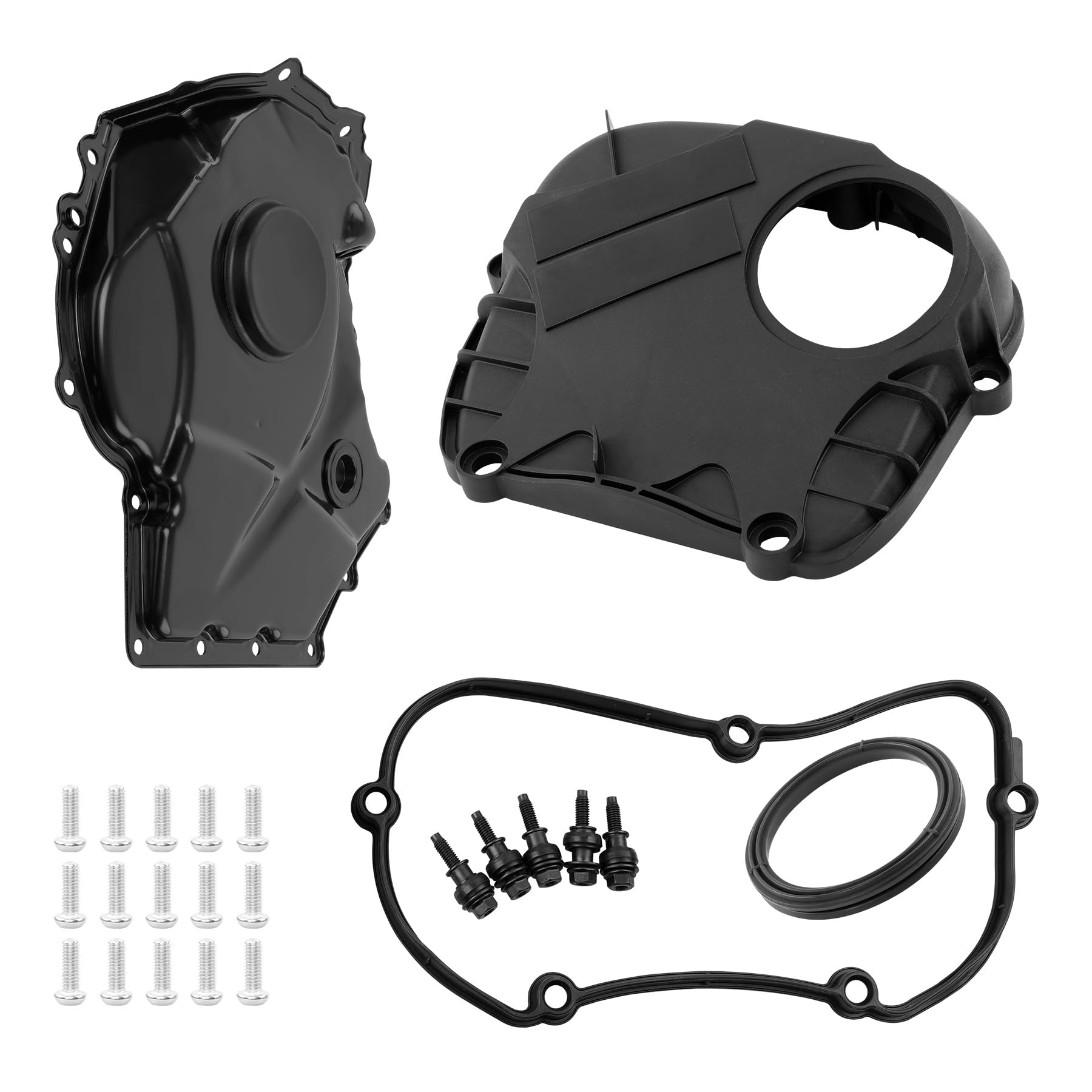 Photo 1 of 1.8T 2.0T EA888 Engine Upper Front Timing Cover, Compatible with 2007-2017 Audi Q5 A4 TT A3 A6 2008-2017 Volkswagen CC Golf Passat, Replace# 06H103269H 06H109210AG