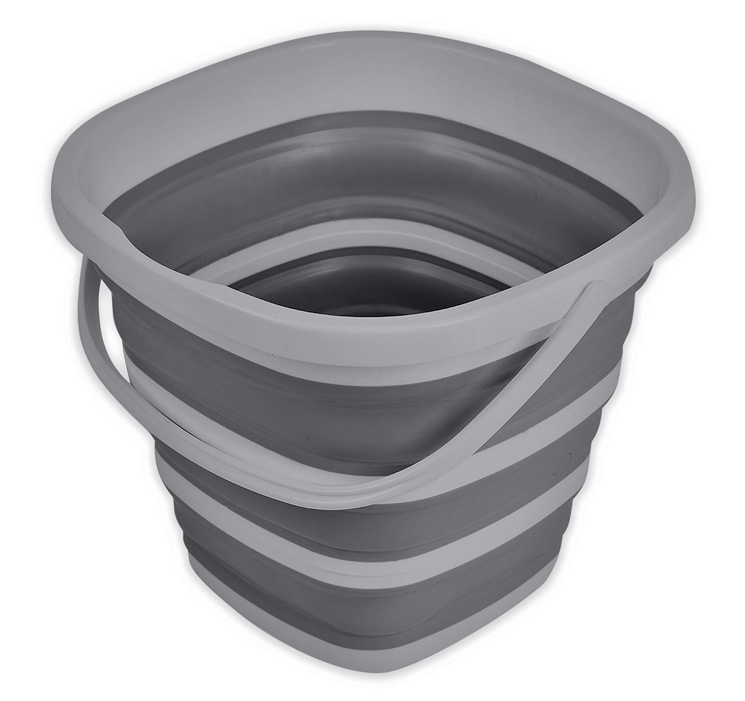 Photo 1 of (no handle) BROOKSTONE, Slim Collapsible Bucket for Mopping, 2.6 Gallons (10L), Home Mop Cleaning or Car Washing, Fishing