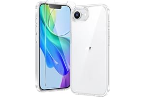 FNTCASE for iPhone 16e Case Clear: Phone Cases Compatible with Magsafe Slim Anti Yellowing Military Grade Drop Protection Rugged Shockproof Protective Transparent Cell Phone Cover (B-Clear)