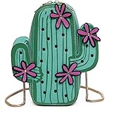 MILATA Women Cactus Shape PU Leather Mini Cross Body Bag Cute Purses Shoulder Chain Bag
