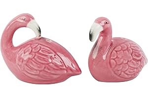 Ceramic Bird Salt and Pepper Shaker Collectors Kitchen Décor - Flamingo