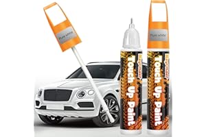 NAYRMAER Touch Up Paint for Cars 2 Packs, 2-In-1 Automotive Touchup Paint, Car Paint Pen for Scratch Repair Various Cars (Pure White)