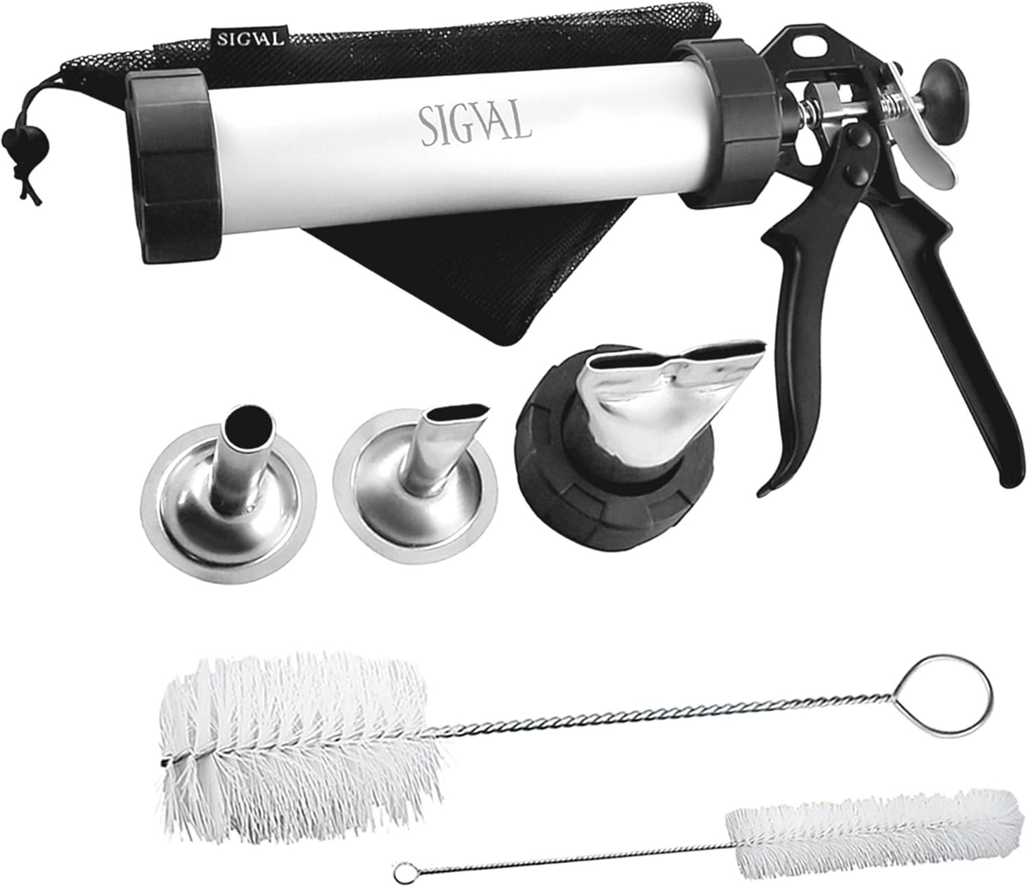 SIGVAL Jerky Gun, 1 Pound Capacity Jerky Maker, Aluminum Barrel, Easy