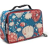 Urban Infant Yummie Kids Lunch Box Insulated Bag - Toddler Boys and Girls – Perfect for Daycare Preschool Travel Snacks – Allergy Alert Cards - Fits Bento Boxes - Balloons