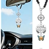 Best Friends Rear View Mirror Charm Friendship Gifts for Women Men True Friends New Driver Christmas Birthday Gifts Rearview Mirror Car Pendant for Home Vehicle Interior Decoration