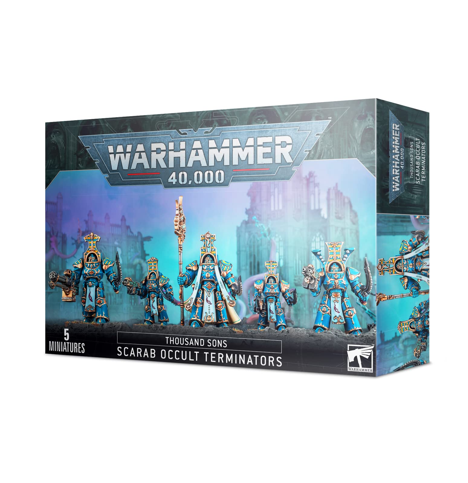 Games Workshop 99120102066" Thousand Sons Scarab Occult Terminators, Black