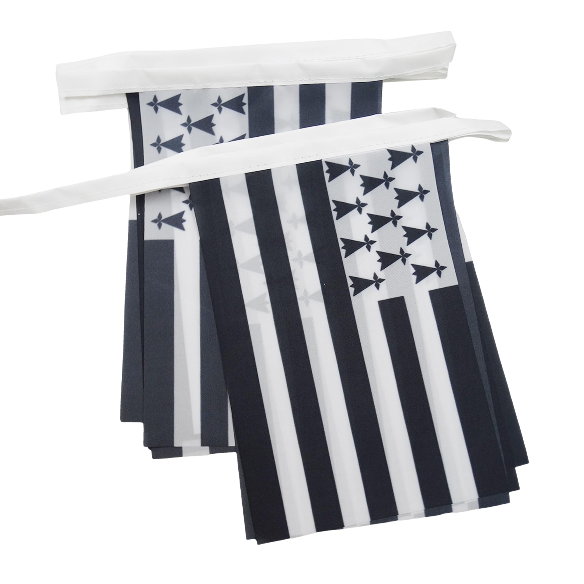 AZ FLAG Brittany Bunting Flag, 20 Ft Garland 20 Small Bretagne Flags 8'' x 6'', 100% Polyester String Pennant, 6 meters — image 1