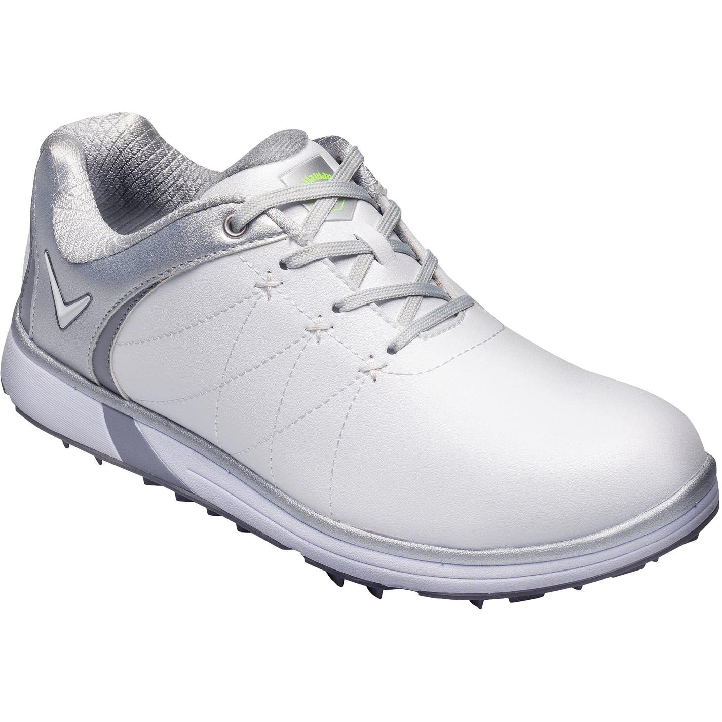 CALLAWAY womens Golf Ladies Halo Pro Waterproof Spikeless Golf Shoe 2019, White/Silver, 5.5 UK