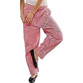 YKR Plaid Pants for Women Gingham Lounge Wide Leg Low Waist Pajama Pants Elastic Waist Trousers with Pocket