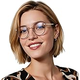 OCCI CHIARI Round Reading Glasses for Small Face Narrow Lightweight Readers