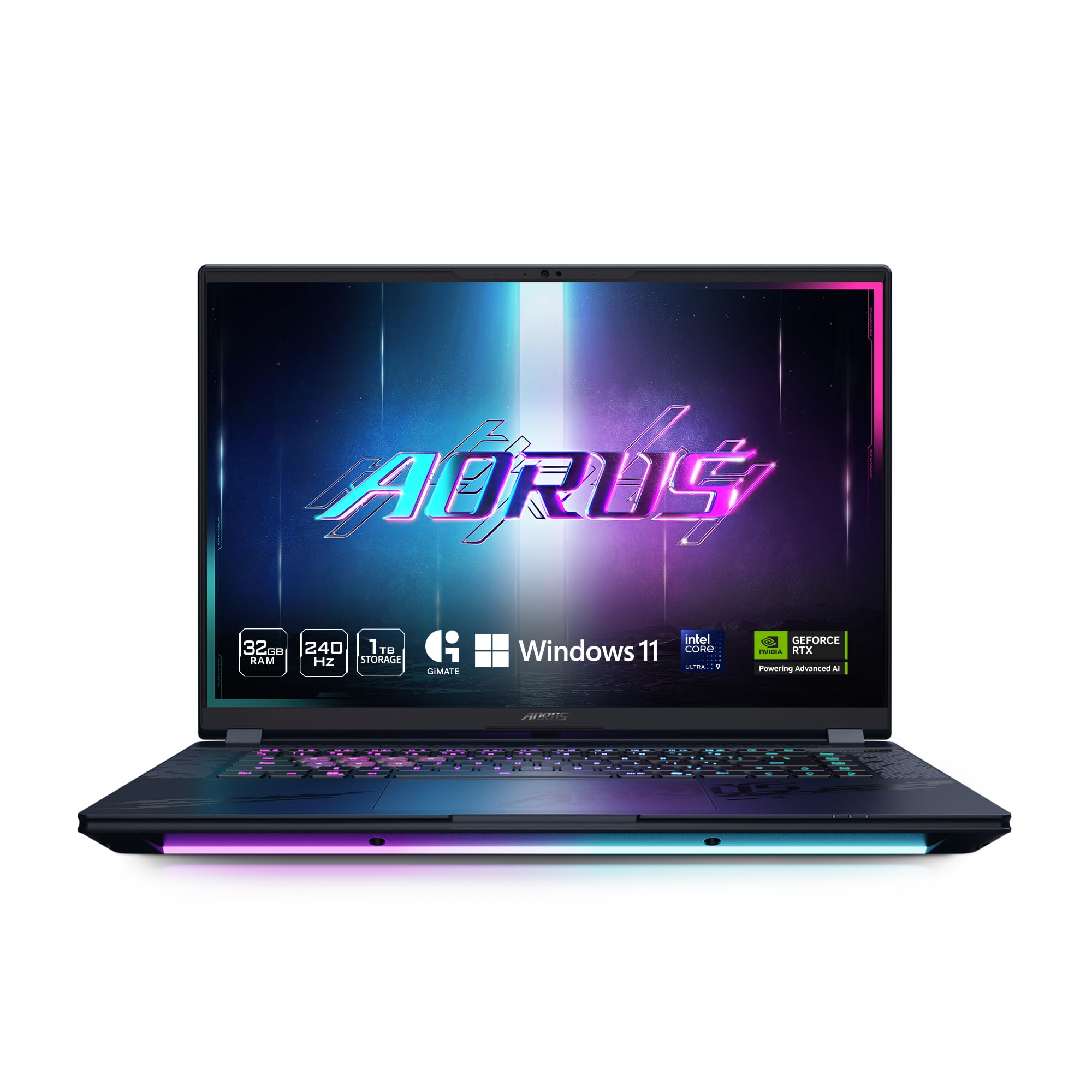 GIGABYTE - AORUS MASTER 16 Gaming Laptop - 240Hz 2560x1600 OLED - NVIDIA GeForce RTX 5070 Ti - Intel Core Ultra 9 275HX - 1TB SSD with 32GB DDR5 RAM - Windows 11 Home AD (AORUS MASTER 16 BXHC4USE64SH)