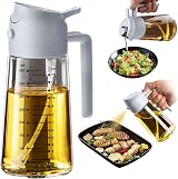 TrendPlain 16oz Olive Oil Spray Bottle 2 in 1 Dispenser Kitchen Gadgets